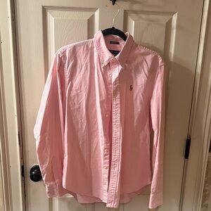 Ralph Lauren Men's Light Pink Button-Down Oxford Shirt